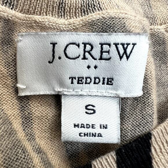 J. Crew Zebra Animal Print Teddie Sweater Small - Picture 3 of 5